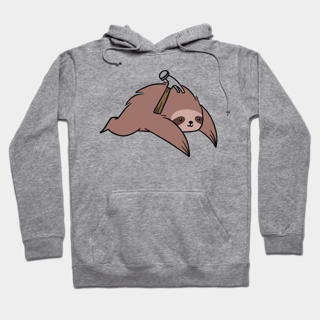 Hammer Sloth Hoodie by saradaboru